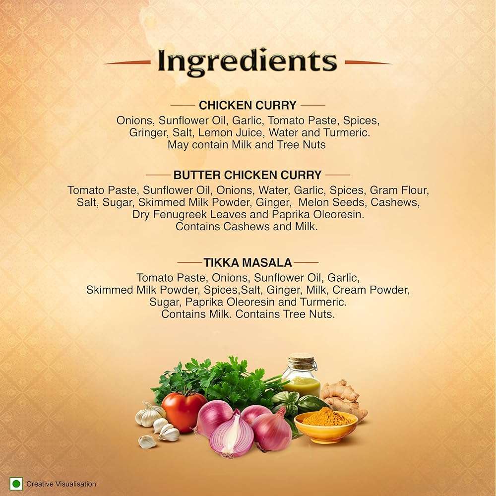 Kitchens of India Curry Paste Combo - Butter Chicken, Tikka Masala & Chicken Curry Paste, Gluten-Free, Easy-to-Use, Authentic Indian Food, 3.5 Ounces (Pack of 6) - Image 3