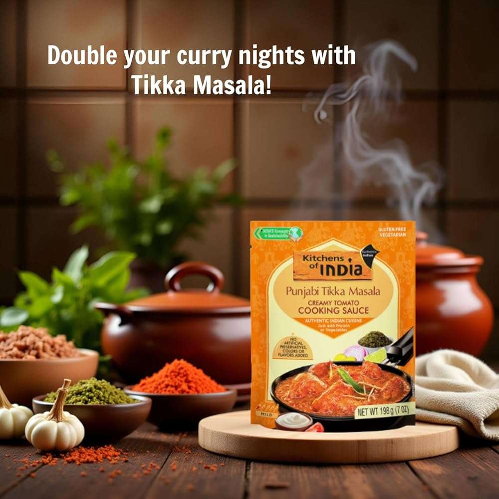Kitchens of India Curry Paste Combo - Butter Chicken, Tikka Masala & Chicken Curry Paste, Gluten-Free, Easy-to-Use, Authentic Indian Food, 3.5 Ounces (Pack of 6) - Image 4