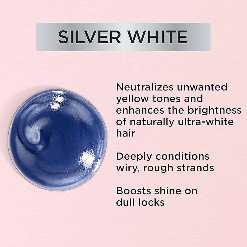 L’Oreal Paris Le Color Gloss One Step Toning Gloss, In-Shower Hair Toner with Deep Conditioning Treatment Formula for Gray Hair, Silver White, 1 Kit - Image 6