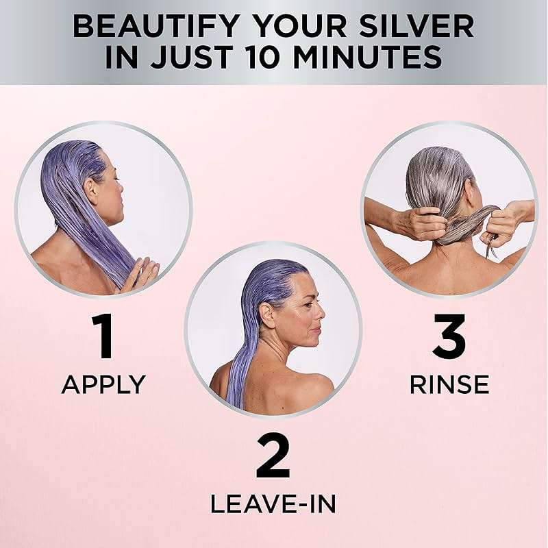 L’Oreal Paris Le Color Gloss One Step Toning Gloss, In-Shower Hair Toner with Deep Conditioning Treatment Formula for Gray Hair, Silver White, 1 Kit - Image 7