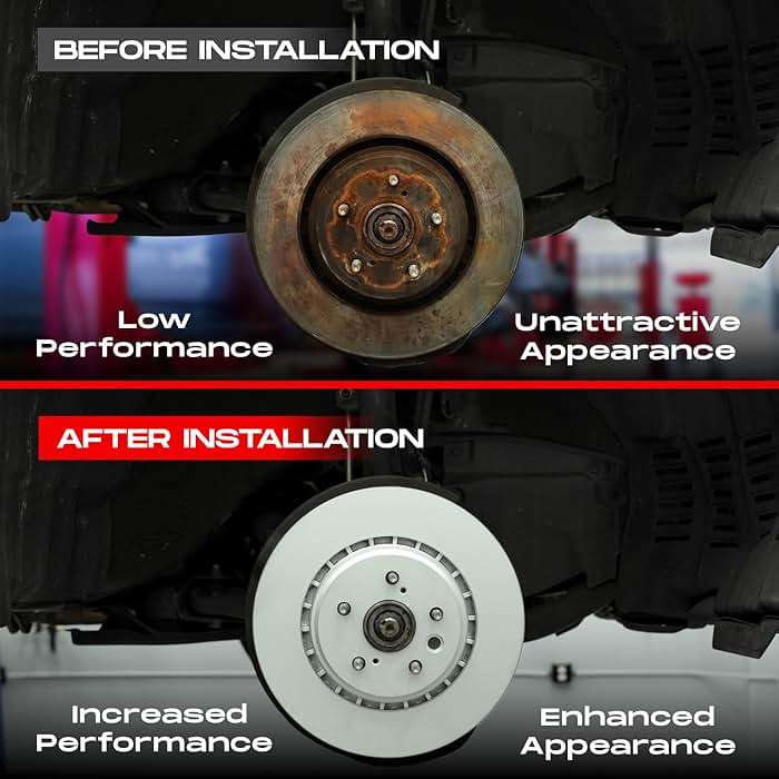 R1 Concepts Front and Rear Brake Kit Fits 2013-2018 Hyundai Santa Fe; 2013-2019 Hyundai Santa Fe XL| Optimum Oep Pads, Blank Rotors| Hardware| 12.6" Front & 11.9" Rear - Image 8