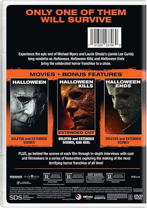 Halloween Trilogy (Halloween / Halloween Kills / Halloween Ends) [DVD] - Image 3