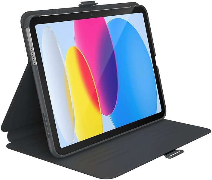 Speck Products iPad (10th Gen - 2022) Stylefolio with Microban (Black/Slate Grey) - Image 6