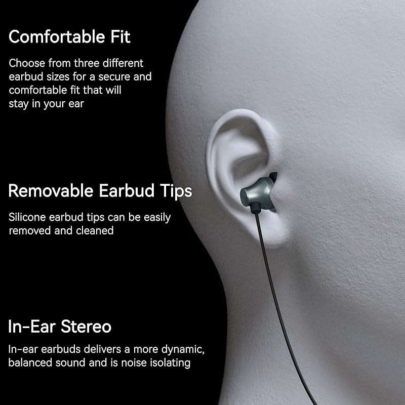 iRAG A101C USB C Headphones Earbuds with Microphone - Wired Type C Plug in in-Ear Earphones for Samsung Galaxy, Google Pixel and Most USB C Devices (Gun Metal) - Image 3