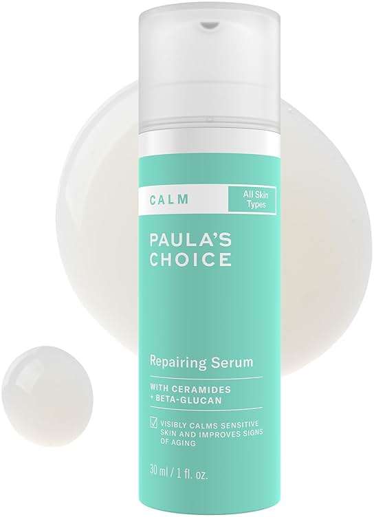 Paula’s Choice CALM Repairing Serum for Sensitive Skin, Calms + Soothes Redness, Lightweight Hydration with Hyaluronic Acid for All Skin Types, 1 Fl Oz - Image 1