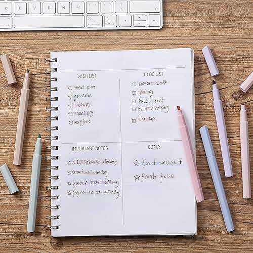 Mr. Pen- Aesthetic Highlighters No Bleed, 6 Pack, Pastel Colors, Chisel Tip, Cute Bible Highlighters Assorted Colors for Journaling, Highlighting, Underlining, Fast Dry, Back to School Supplies - Image 2