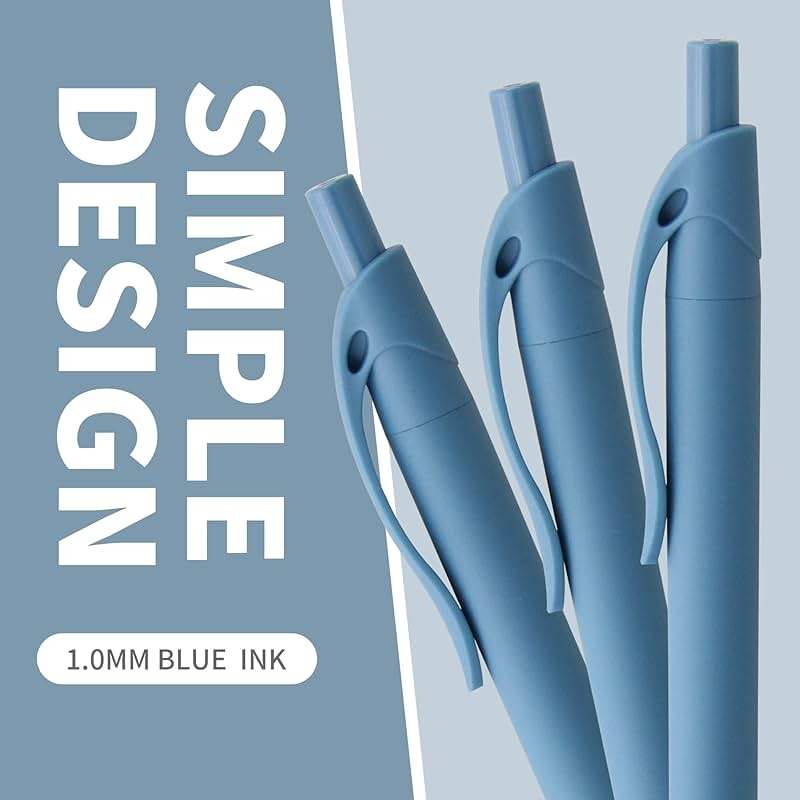 deegtran Pens Bulk, 50 Pack No Bleed Click Pens, Wholesale Retractable Ballpoint Pens, Pen Medium Point, Smooth Ink Pen, 1.0MM Blue Ink - Image 3