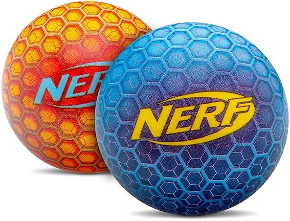 NERF Super High Bounce Ball - 2 Balls Included - Durable and Lightweight for Indoor and Outdoor Fun - Image 1