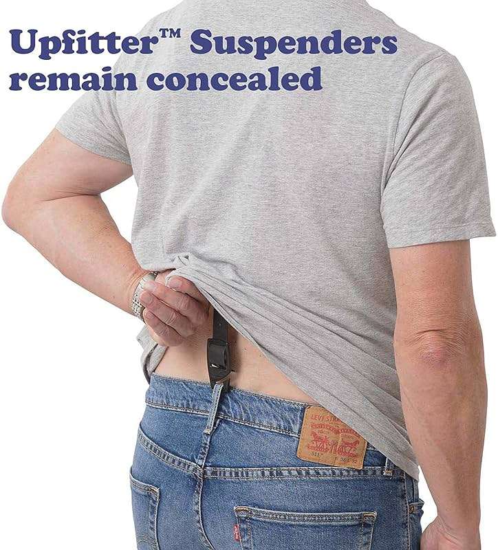 HIKERS - Upfitter Hidden Suspenders for Men Under Clothes - 3 Point Belt Loop - Image 4
