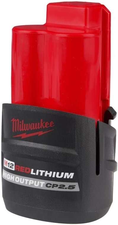 Milwaukee 48-11-2425 M12 REDLITHIUM HIGH Output CP 2.5Ah Battery - Image 2