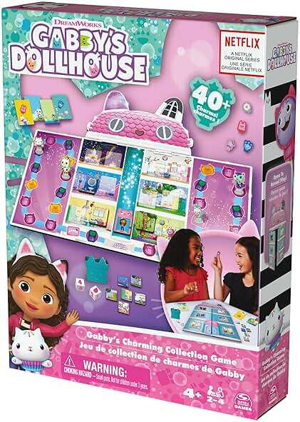 Spin Master Games, Gabby’s Dollhouse, Charming Collection Board Game for Kids & Family, 2-4 Players, for Ages 4 & Up - Image 4
