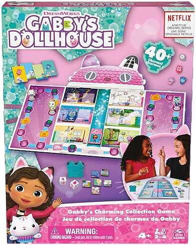 Spin Master Games, Gabby’s Dollhouse, Charming Collection Board Game for Kids & Family, 2-4 Players, for Ages 4 & Up - Image 6