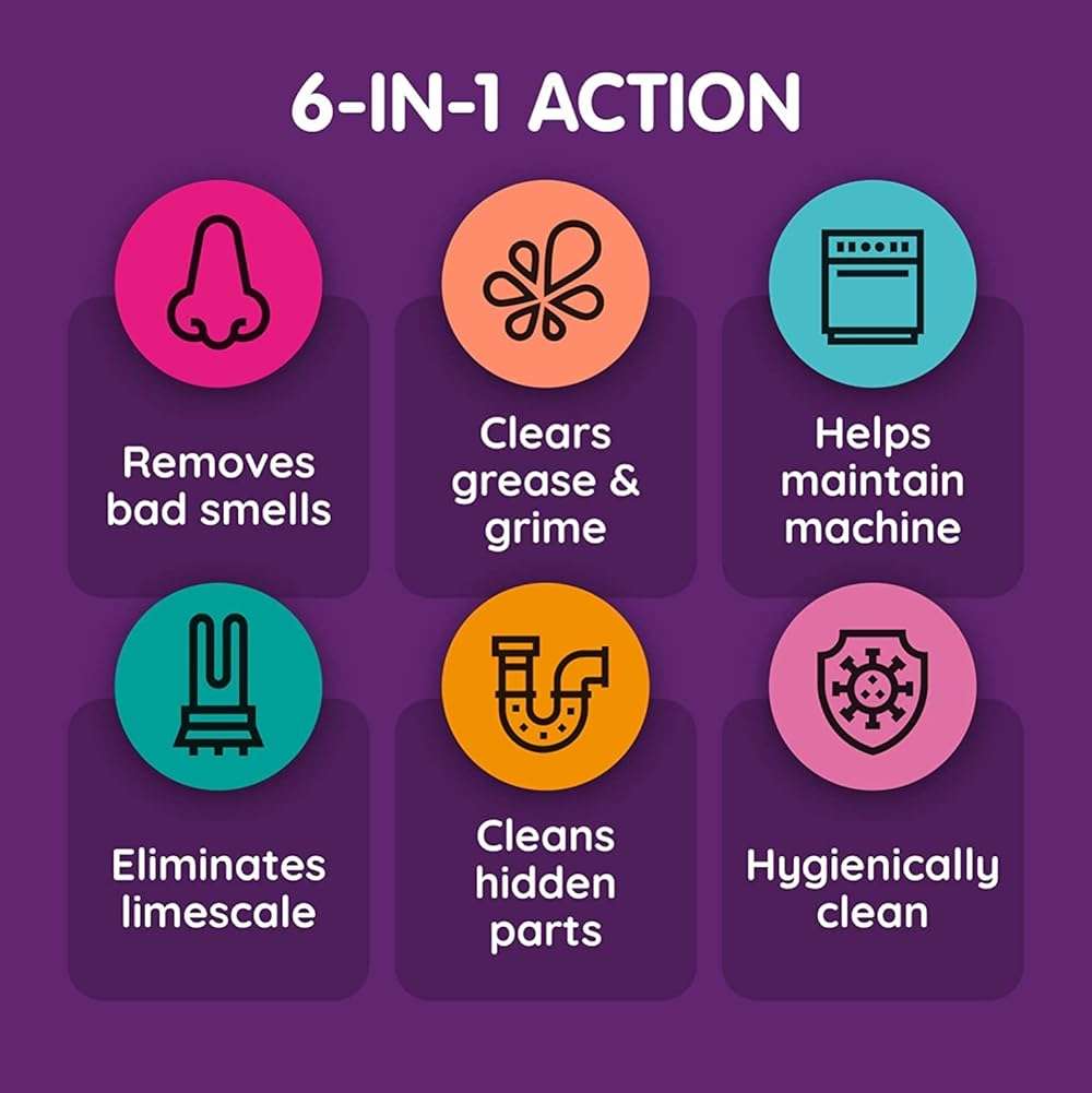 Vamoosh 6-in-1 Dishwasher Cleaner | Natural Citric Acid Cleaning Formula | Limescale Removal | Grease Elimination | Eco-Friendly | Made in the UK | 50g (Pack of 2) - Image 3