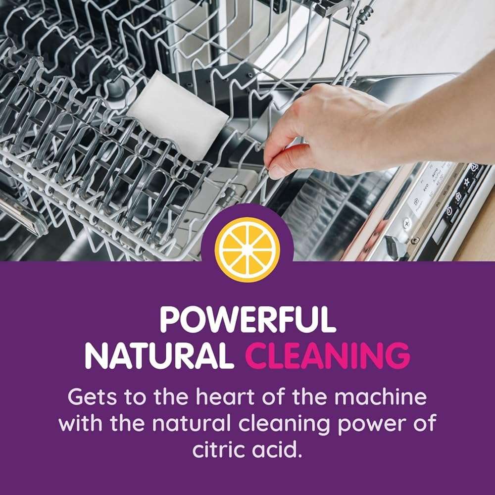Vamoosh 6-in-1 Dishwasher Cleaner | Natural Citric Acid Cleaning Formula | Limescale Removal | Grease Elimination | Eco-Friendly | Made in the UK | 50g (Pack of 2) - Image 6