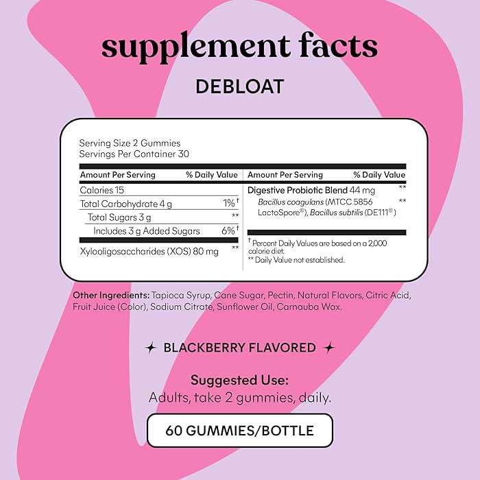 Lemme Debloat - Digestive & Gut Health Gummies with 2 Clinically Studied Probiotics & Prebiotic, Vegetarian, Gluten Free, Non GMO, BlackBerry Flavor (60 Count) - Image 5