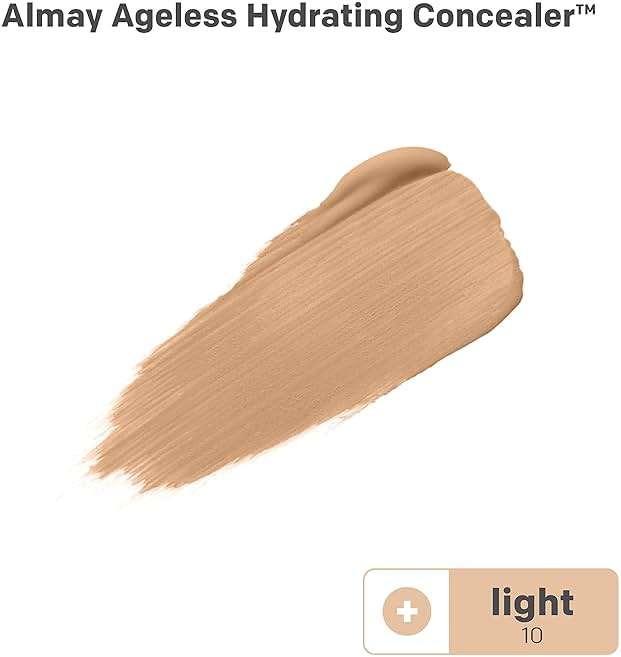 Almay Anti-Aging Concealer, Face Makeup with Hyaluronic Acid, Niacinamide, Vitamin C & E, Hypoallergenic-Fragrance Free, 010 Light, 0.37 Fl Oz (Pack of 1) - Image 2