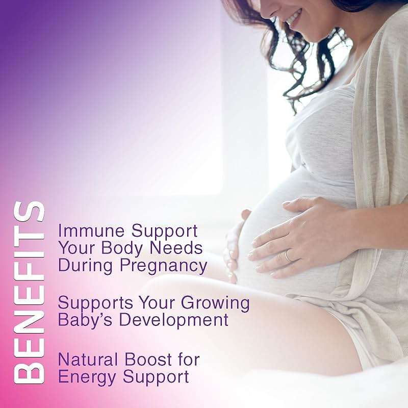 Prenatal Vitamins for Women - Pregnancy Vitamins Gummies with Folic Acid, Vitamin A, C, D3, B12, B6 - Prenatal Multivitamin Gummy for for Fetal Support, Pregnant & Nursing Women - 120 Gummies - Image 6