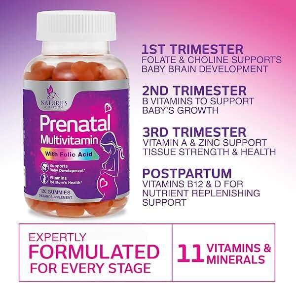 Prenatal Vitamins for Women - Pregnancy Vitamins Gummies with Folic Acid, Vitamin A, C, D3, B12, B6 - Prenatal Multivitamin Gummy for for Fetal Support, Pregnant & Nursing Women - 120 Gummies - Image 7