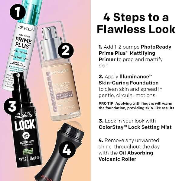 Revlon Illuminance Skin-Caring Liquid Foundation, Hyaluronic Acid, Hydrating and Nourishing Formula with Medium Coverage, 213 Light Natural, 1 fl oz - Image 8