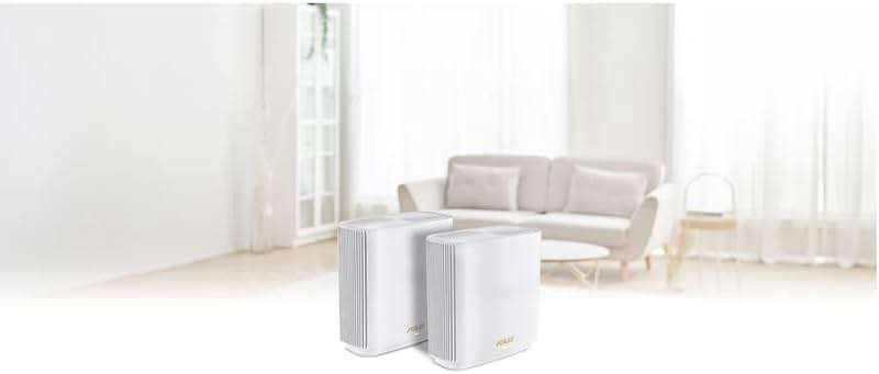 ASUS ZenWiFi XT9 AX7800 Tri-Band WiFi6 Mesh WiFiSystem (2Pack), 802.11ax, up to 5700 sq ft & 6+ Rooms, AiMesh, Lifetime Free Internet Security, Parental Controls, 2.5G WAN Port, UNII 4, Charcoal - Image 2