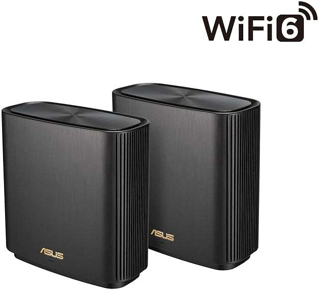 ASUS ZenWiFi XT9 AX7800 Tri-Band WiFi6 Mesh WiFiSystem (2Pack), 802.11ax, up to 5700 sq ft & 6+ Rooms, AiMesh, Lifetime Free Internet Security, Parental Controls, 2.5G WAN Port, UNII 4, Charcoal - Image 3