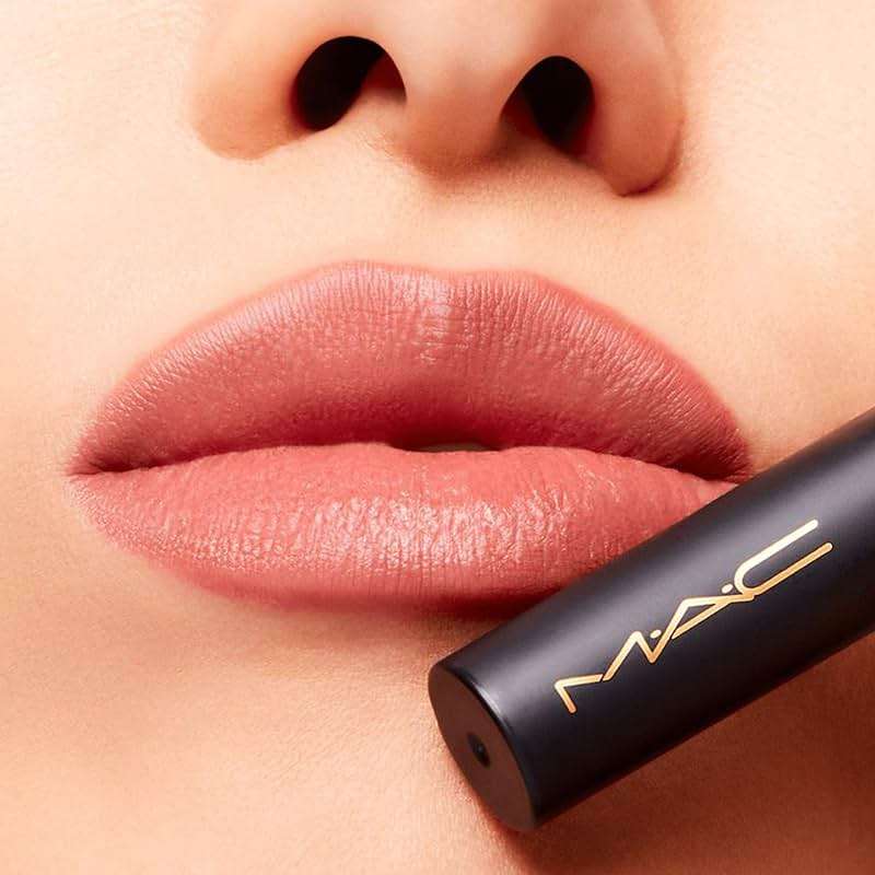 MAC Cosmetics Powder Kiss Velvet Blur Slim Stick Moisturising Matte Lipstick Shade Over the Taupe - Image 3