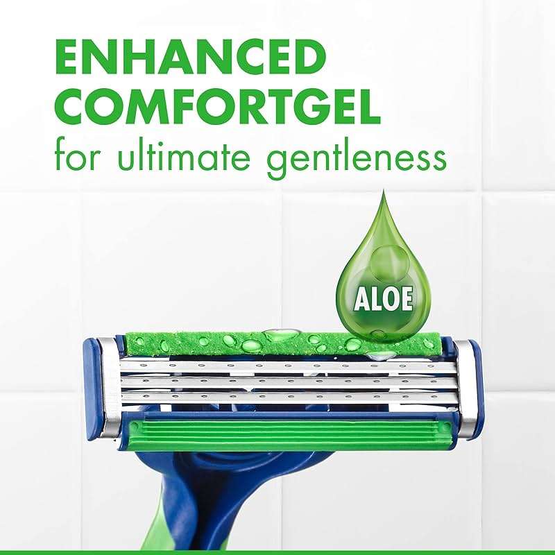 Gillette Sensor3 Sensitive Men's Disposable Shaving Razors, 12 Count - Image 5