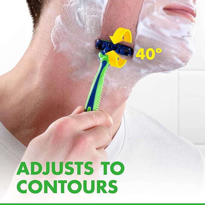 Gillette Sensor3 Sensitive Men's Disposable Shaving Razors, 12 Count - Image 6