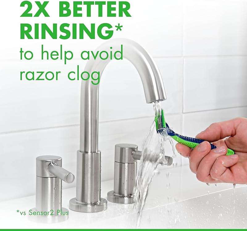 Gillette Sensor3 Sensitive Men's Disposable Shaving Razors, 12 Count - Image 7