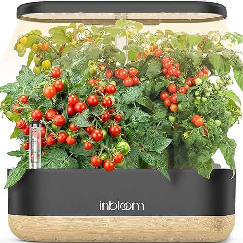 inbloom Hydroponics Growing System 12 Pods, Indoor Herb Garden with LEDs Full-Spectrum Plant Grow Light, Water Shortage Alarm, Automatic Timer, Height Adjustable, Ideal Gardening Gifts for Women - Image 1