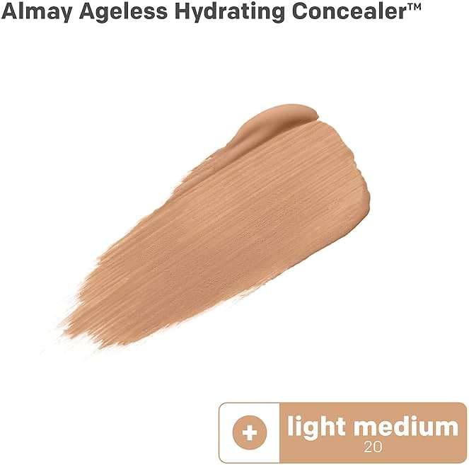 Almay Anti-Aging Concealer, Face Makeup with Hyaluronic Acid, Niacinamide, Vitamin C & E, Hypoallergenic, -Fragrance Free, 020 Light Medium, 0.37 Fl Oz (Pack of 1) - Image 2