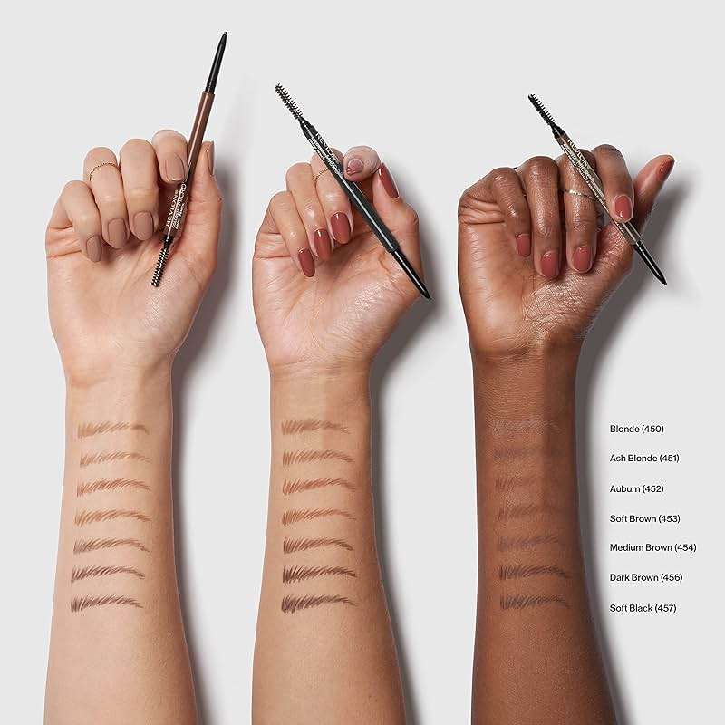 Revlon ColorStay Micro Eyebrow Pencil with Built In Spoolie Brush, Infused with Argan and Marula Oil, Waterproof, Smudgeproof, 454 Medium Brown, 0.003 oz - Image 10