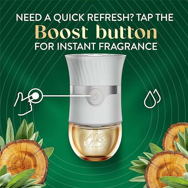 Air Wick Plug in Scented Oil Refill, 5ct, White Sage & Mahogany, Air Freshener, Essential Oils - Image 8