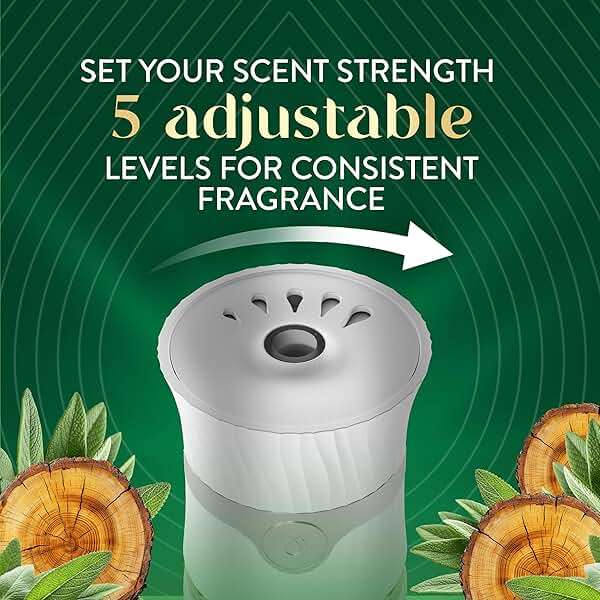 Air Wick Plug in Scented Oil Refill, 5ct, White Sage & Mahogany, Air Freshener, Essential Oils - Image 9