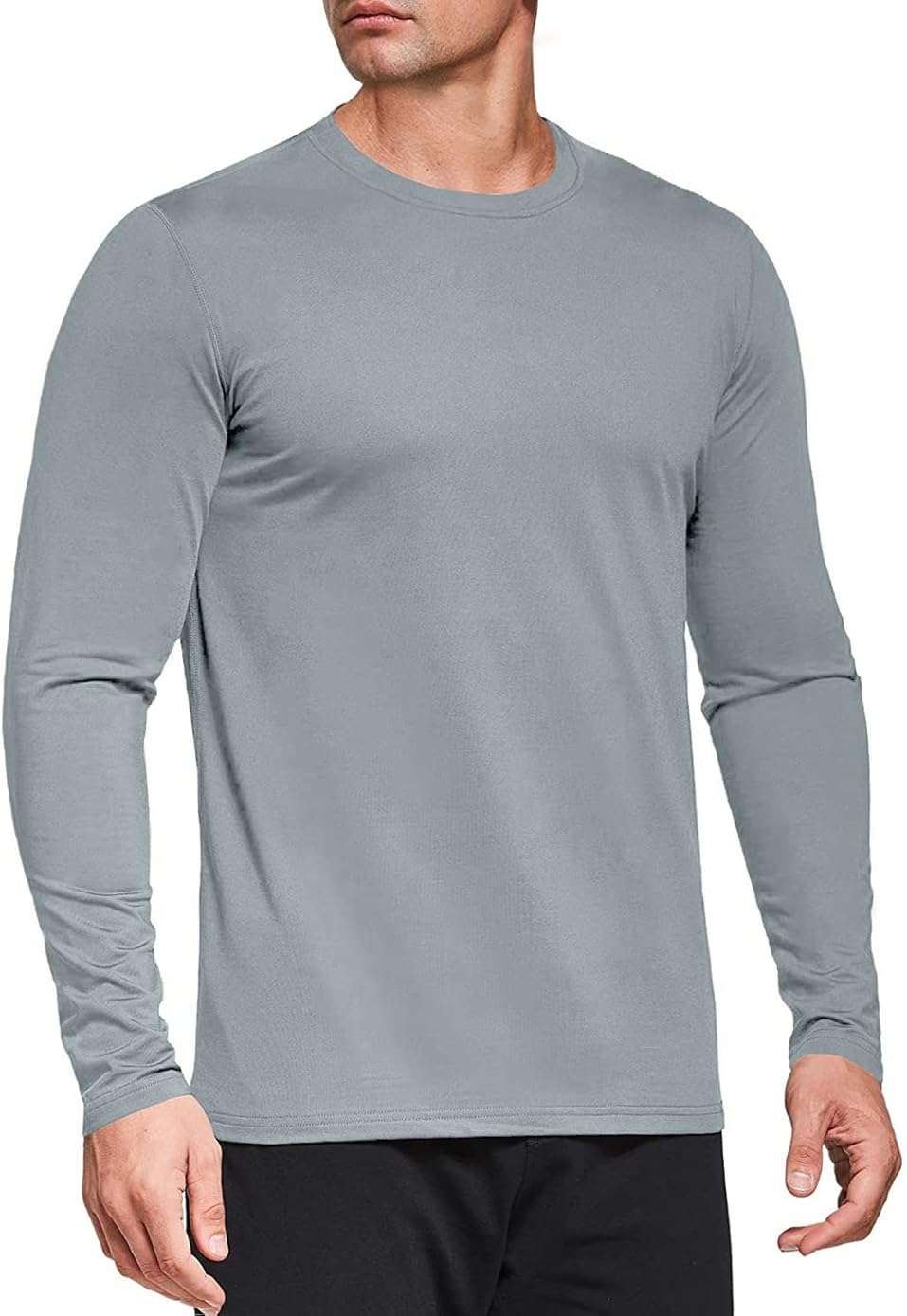 Men's 1, 3 or 5 Pack Performance Long Sleeve T-Shirts, UPF 50+ Sun Protection Shirts, Athletic Gym Workout Shirts for Running - Image 3