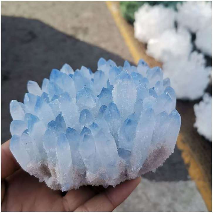 WGPHD Health & Household Blue Ghost Phantom Quartz Crystal Cluster Specimen (Size : 150-200g) - Image 3