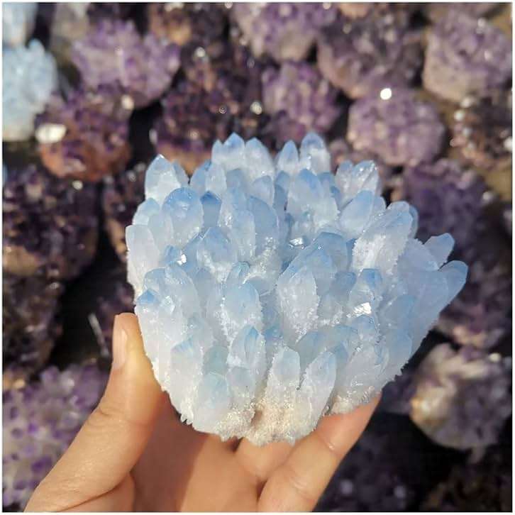 WGPHD Health & Household Blue Ghost Phantom Quartz Crystal Cluster Specimen (Size : 150-200g) - Image 4