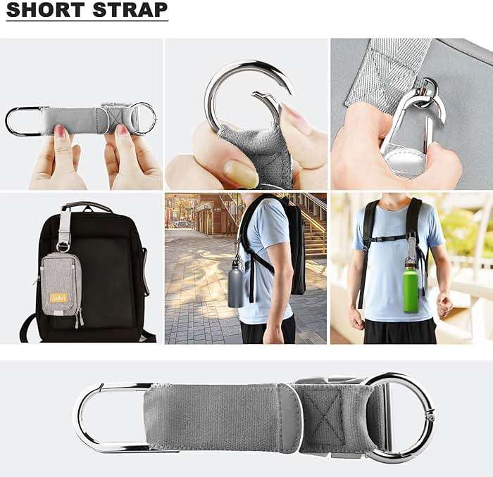 ZINZ Elastic Jacket Gripper Travel Strap with D-Ring Hooks and Buckle, Suitcase Straps Belts Travel Accessories, Makes Your Hands Free - Image 3