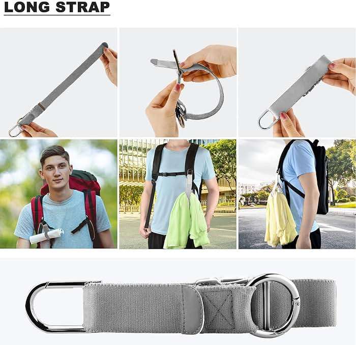 ZINZ Elastic Jacket Gripper Travel Strap with D-Ring Hooks and Buckle, Suitcase Straps Belts Travel Accessories, Makes Your Hands Free - Image 6