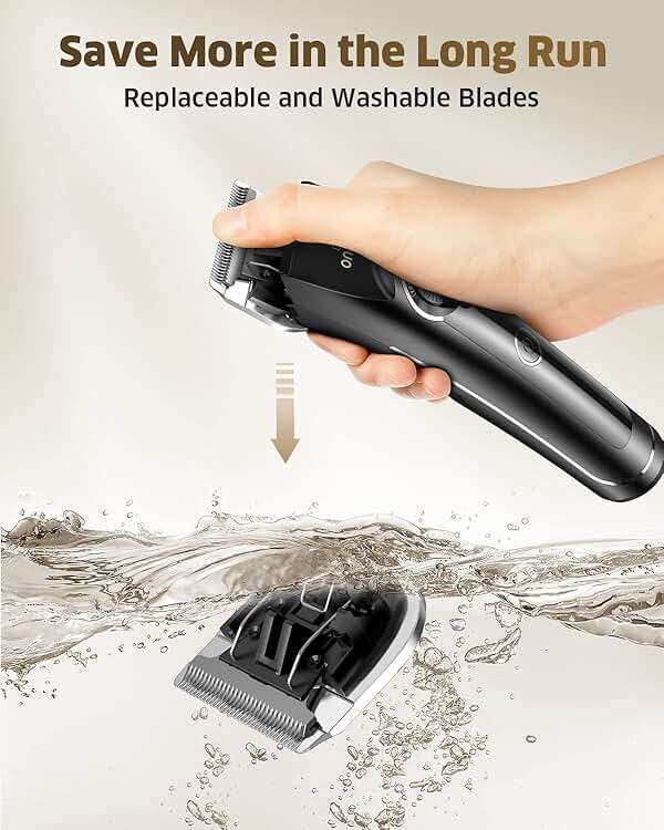 oneisall Dog Clippers for Grooming Doodles Poodles Thick Curly Hair,Low Noise Heavy Duty Dog Grooming Kit with Detachable Metal Blades - Image 6