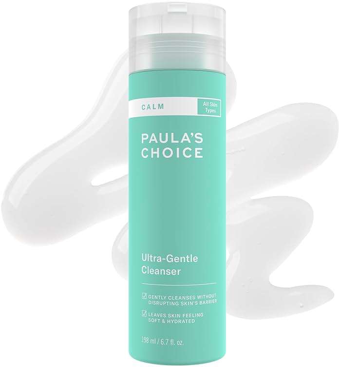 Paula's Choice CALM Ultra-Gentle Face Cleanser for Sensitive Skin, Facial Wash, Calms + Soothes Redness, Daily Face Wash for Rosacea-Prone & Eczema-Prone Skin, & Fragrance-Free, 6.7 Fl Oz - Image 1