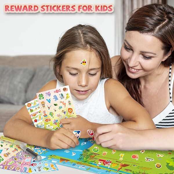 3000+PCS Kids Stickers for Water Bottles, 18 Themes with Cars Food Trucks Plant, Animal Stickers for Toddlers Students Teachers Adults Parent, Cute Stickers for Journaling Gift Laptop Phone - Image 2
