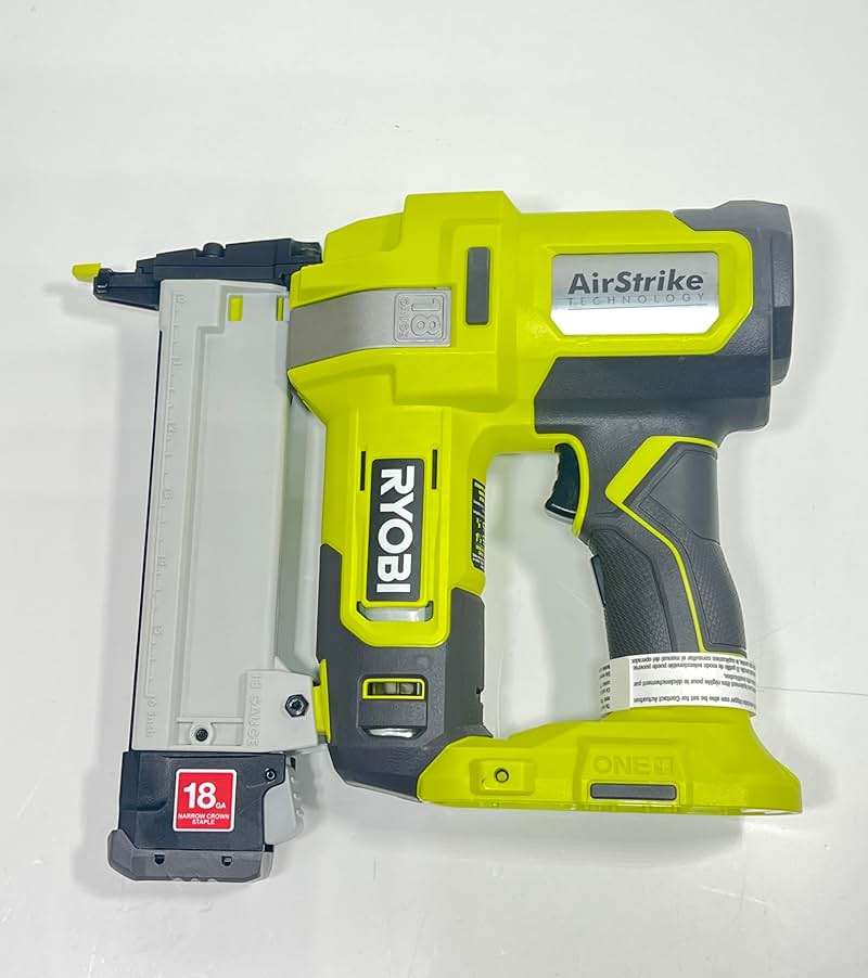 RYOBI ONE+ 18-Gauge Cordless AirStrike Narrow Crown Stapler P361 Green - Image 6