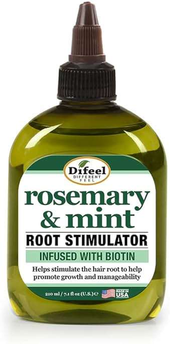 Difeel Rosemary and Mint Root Stimulator Oil with Biotin for Hair Growth, 7.1 oz. - Hair Growth Scalp Treatment - Image 2