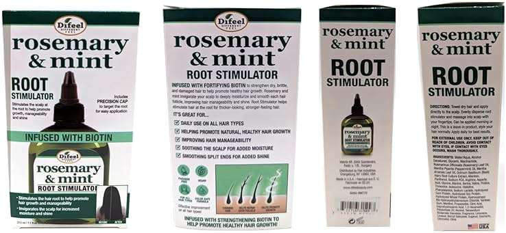 Difeel Rosemary and Mint Root Stimulator Oil with Biotin for Hair Growth, 7.1 oz. - Hair Growth Scalp Treatment - Image 6
