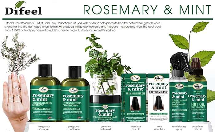 Difeel Rosemary and Mint Root Stimulator Oil with Biotin for Hair Growth, 7.1 oz. - Hair Growth Scalp Treatment - Image 8