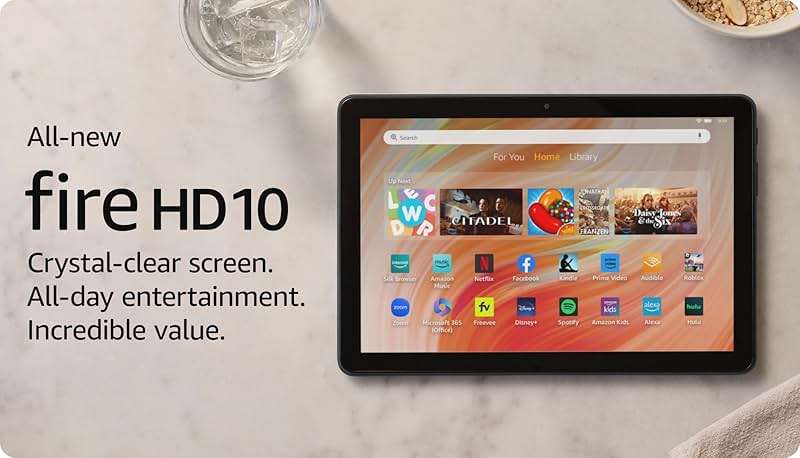 Amazon Fire HD 10 tablet, built for relaxation, 10.1" vibrant Full HD screen, octa-core processor, 3 GB RAM, 32 GB, Black - Image 8