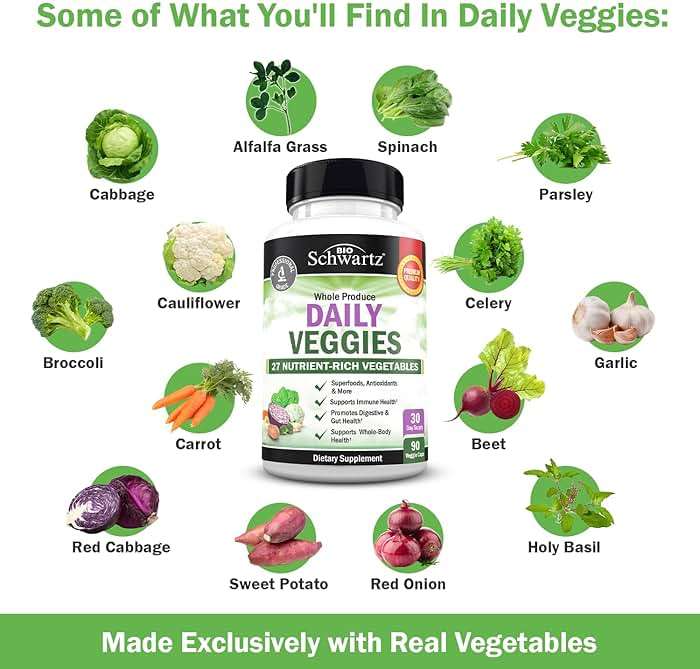 Daily Fruits and Vegetables Supplement for Adults - Super Fruit and Veggies Capsules for Enhanced Energy Gut Health Immune Support & Overall Wellness with 47 Whole Food Fruits and Veggies - 1 Month - Image 4