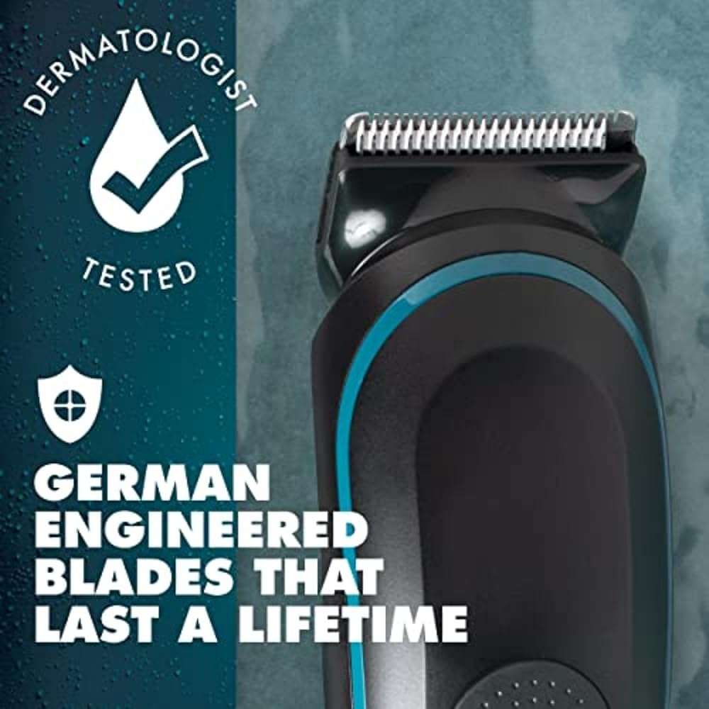 Gillette Intimate Men’s Manscape Pubic Hair Trimmer, SkinFirst Ball Trimmer For Men, Waterproof, Cordless For Wet/Dry Use, Electric Shaver For Men, Lifetime Sharp Blades, Manscaping Body Groomer - Image 5