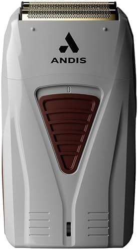 Andis TS-1 17235 Pro Foil Lithium Titanium Foil Shaver, Cord/Cordless, Smooth Shaving Cordless Shaver with Charger, Gray - Image 1